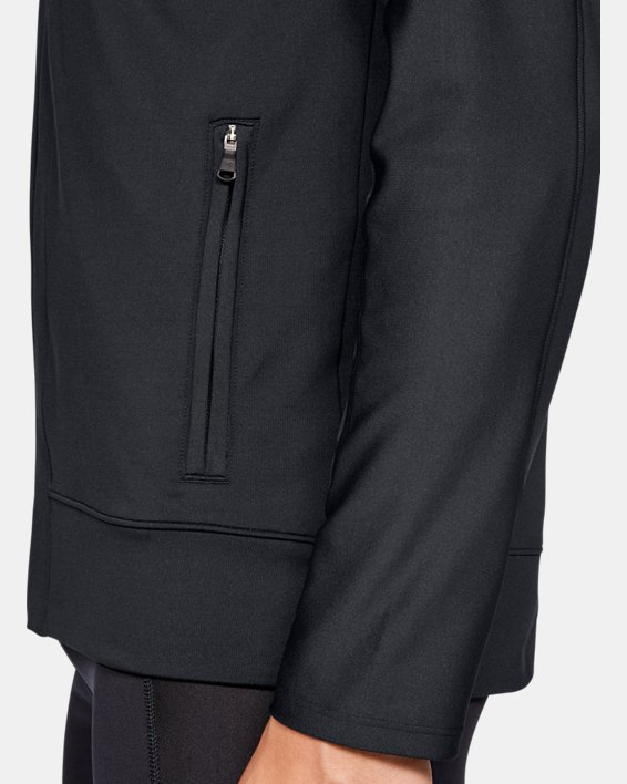Men's ColdGear® Run Knit Jacket, Black, pdpMainDesktop image number 3